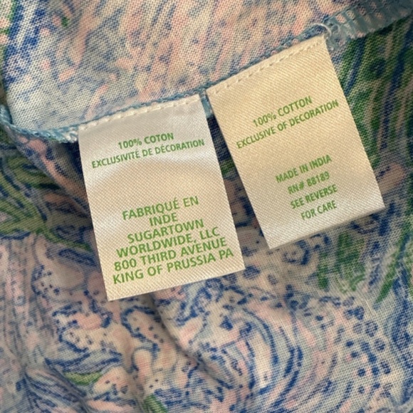 $198 NWT LILLY PULITZER MALONE MAXI DRESS LAS OLAS AQUA STRONG CURRENT SEA XL - Picture 11 of 13